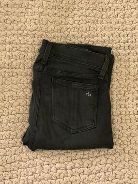 Rag & Bone Skinny Jeans in Black Size 25